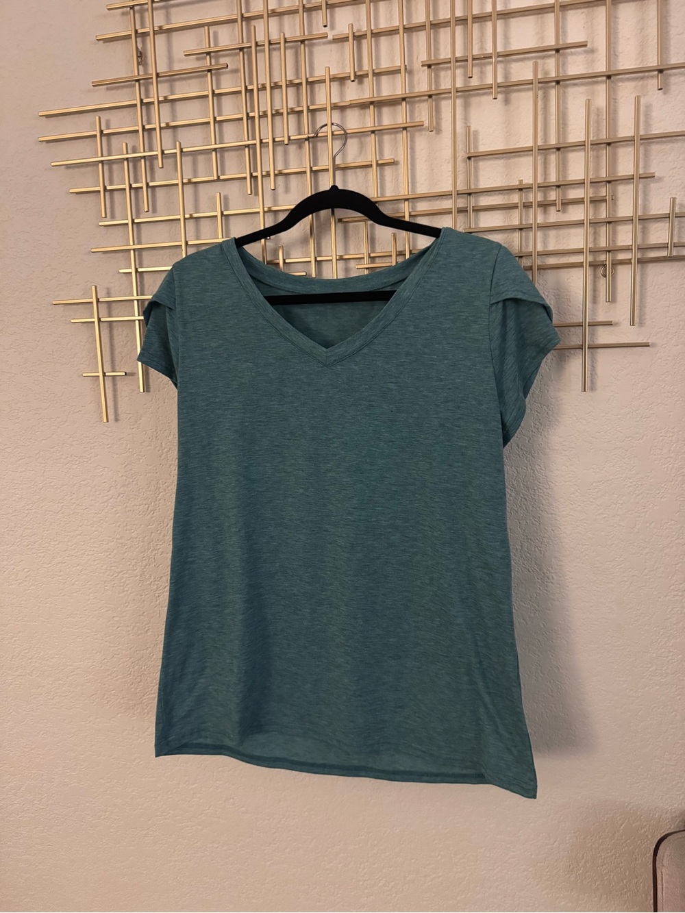Everyday V-Neck Short Sleeve Tee in Teal